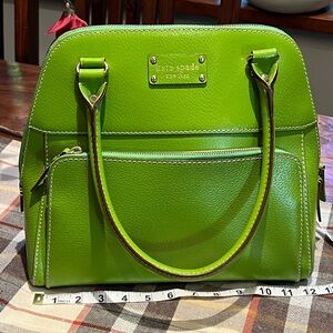 Kate Spade Lime Green Leather Shoulder Bag